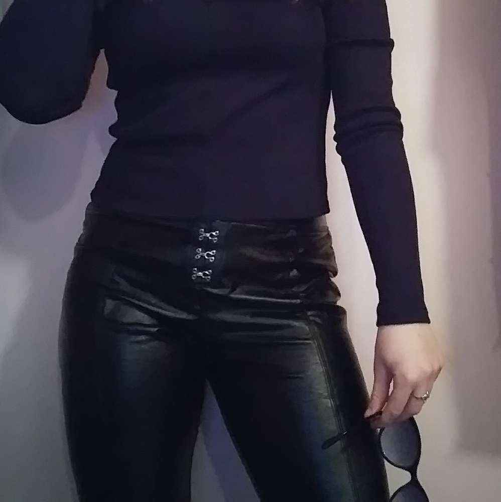 Faux Leather Pants